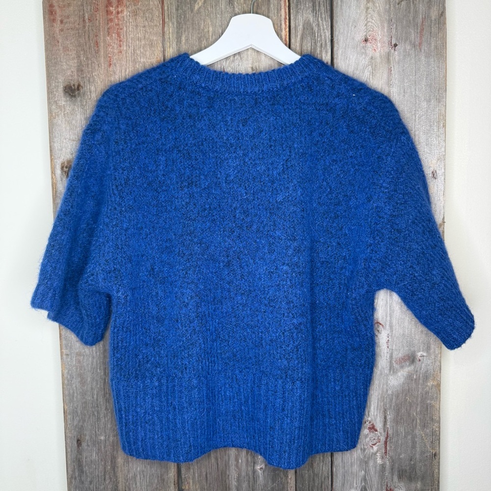 Zara Boxy Short Sleeve Crewneck Sweater in Cobalt Blue
Large - Picture 6 of 11